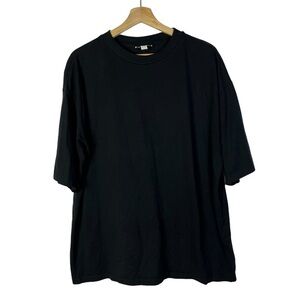 Topshop Black Oversized Crewneck Relaxed Short Sleeve T-Shirt 8/10